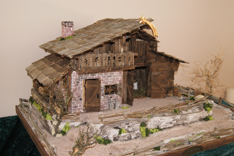 Weihnachtskrippe Alpenländische Bergkrippe