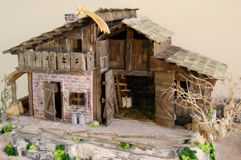 Weihnachtskrippe Alpenländische Bergkrippe