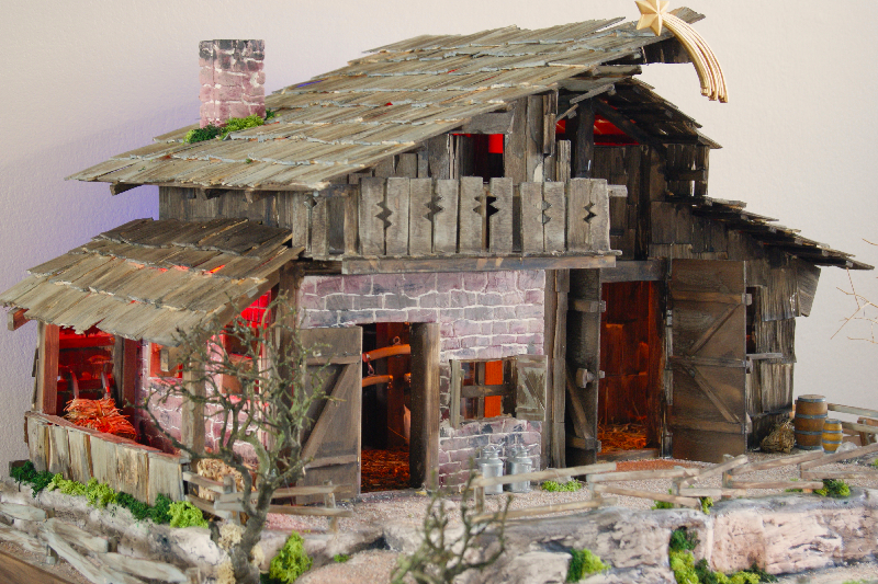 Weihnachtskrippe Alpenländische Bergkrippe